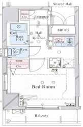 ヴィータローザCQレジデンス南千住の物件間取画像